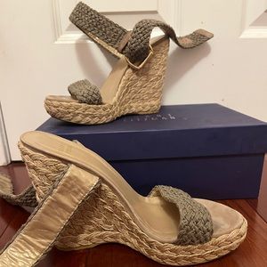 Brand new never worn Stuart Weitzman Heel Wedges.